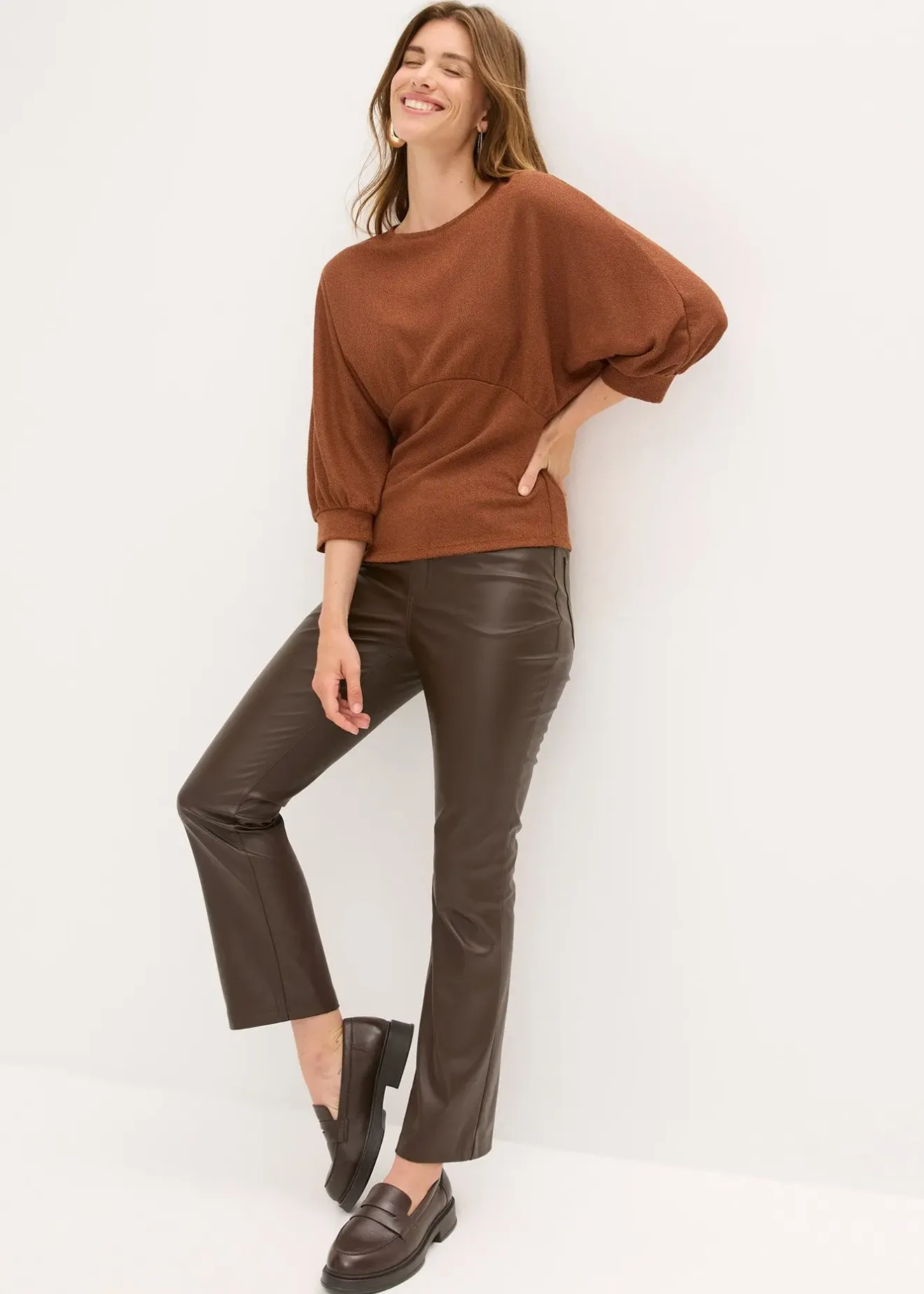 Femme bonprix T-Shirts & Tops|T-shirt en maille bouclette