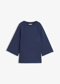 Femme bonprix T-Shirts & Tops|T-shirt en matière néoprène avec empiècement élastique