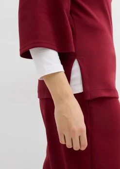 bonprix T-shirt en matière néoprène avec empiècement élastique|Femme T-Shirts & Tops