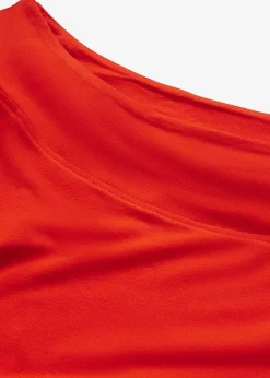 bonprix T-shirt encolure Bardot en viscose extensible|Femme T-Shirts & Tops