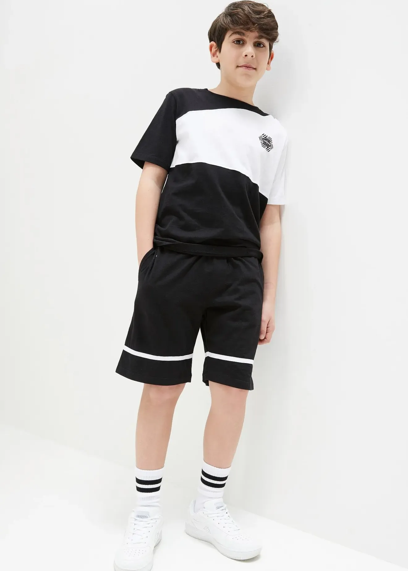 Enfant bonprix Vêtements Enfant|Garçons 9-16 Ans·Shorts|T-shirt et bermuda en jersey (ens. 2 pces) 100% coton