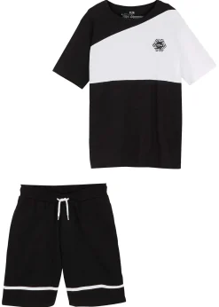 Enfant bonprix Vêtements Enfant|Garçons 9-16 Ans·Shorts|T-shirt et bermuda en jersey (ens. 2 pces) 100% coton