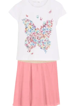 bonprix T-shirt et jupe (ens. 2 pces)|Enfant Vêtements Enfant|Filles 9-16 Ans·T-Shirts & Chemisiers