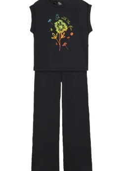 Enfant bonprix Vêtements Enfant|Filles 9-16 Ans·T-Shirts & Chemisiers|T-shirt et legging Flare fille (ens. 2 pces.)