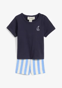 Enfant bonprix Vêtements Enfant|Pantalons & Leggings|T-shirt et short bébé 100% coton (ens. 2 pces)