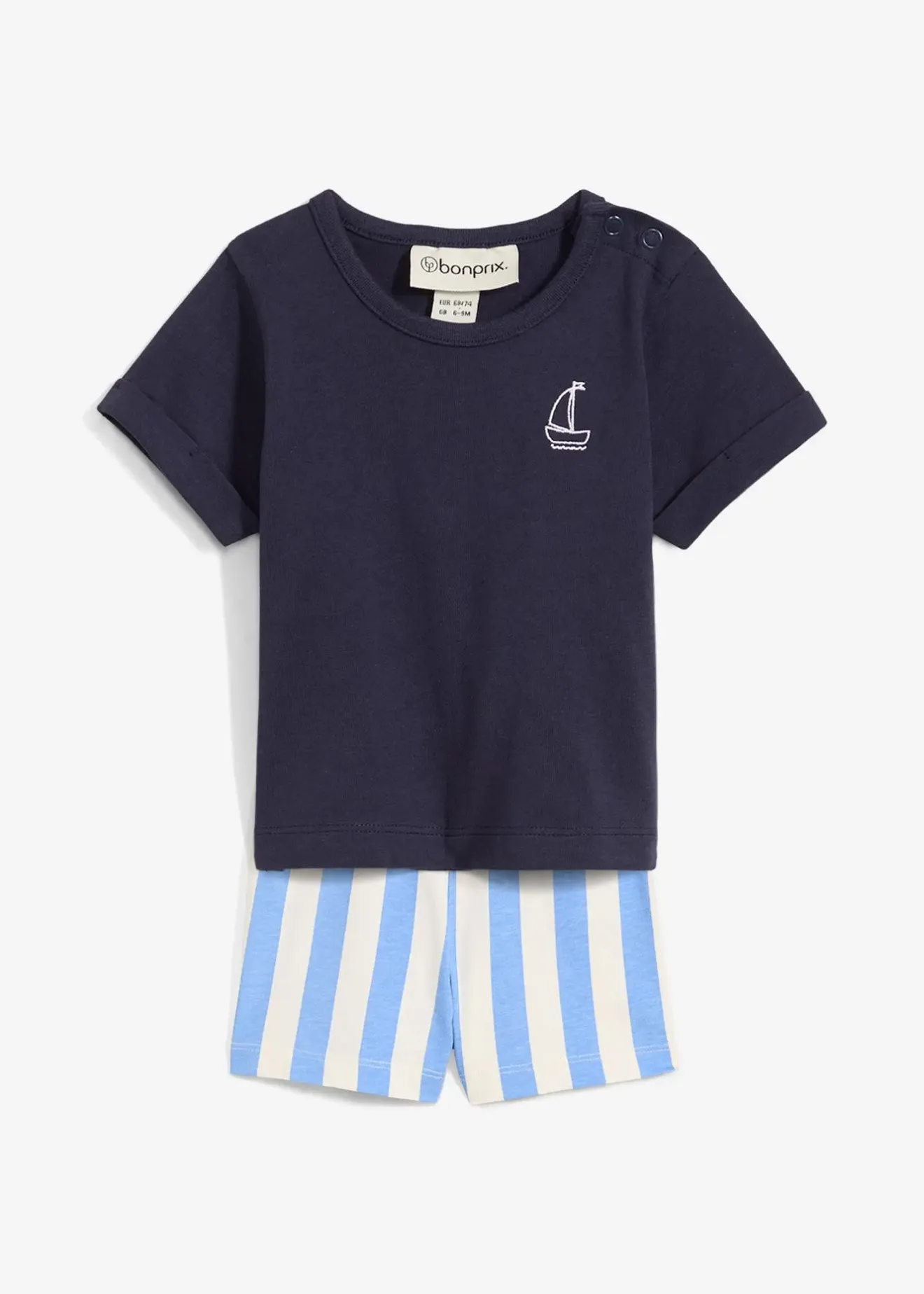 Enfant bonprix Vêtements Enfant|Pantalons & Leggings|T-shirt et short bébé 100% coton (ens. 2 pces)
