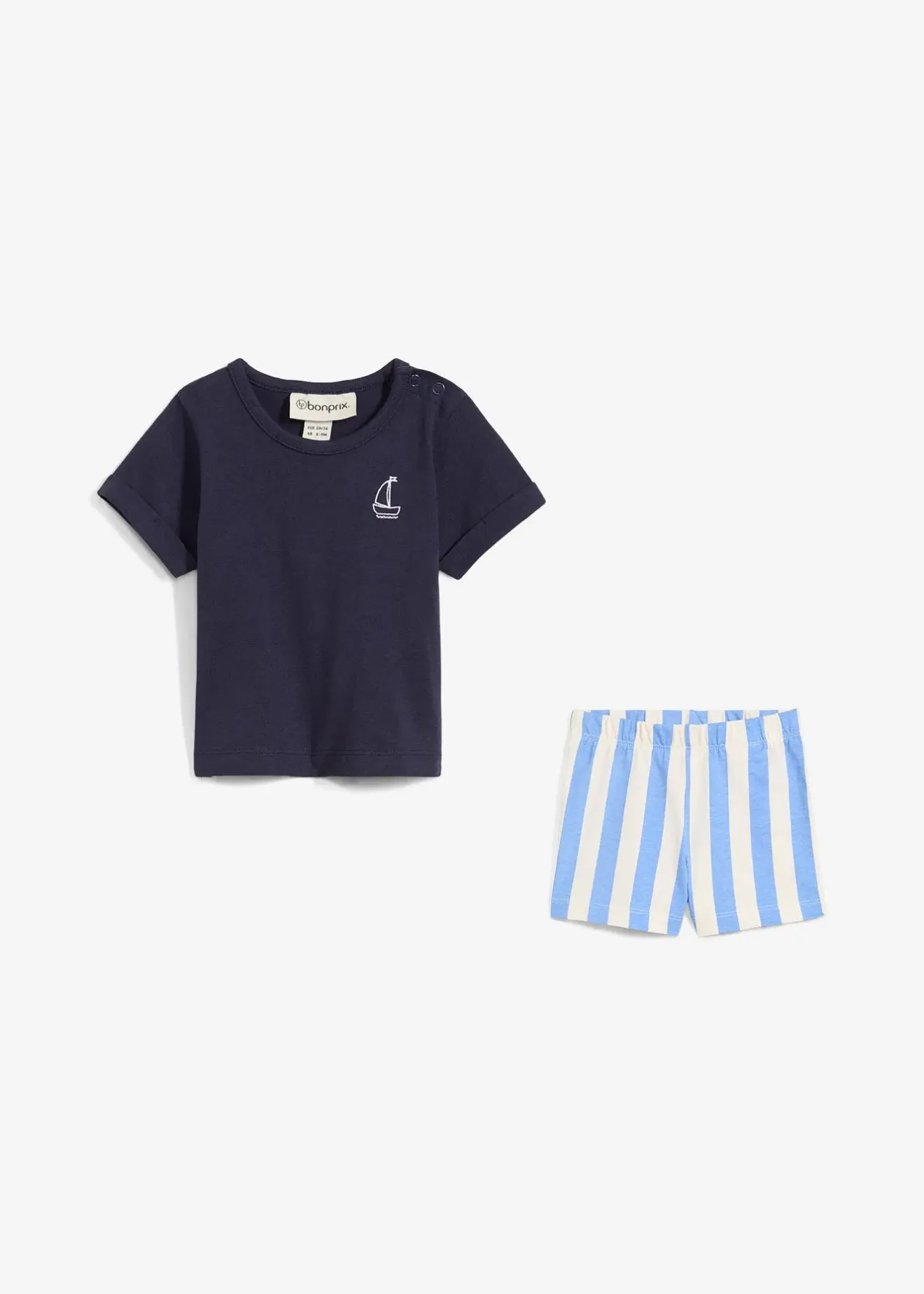 Enfant bonprix Vêtements Enfant|Pantalons & Leggings|T-shirt et short bébé 100% coton (ens. 2 pces)