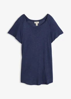 bonprix T-shirt fil flammé à manches papillon|Femme T-Shirts & Tops