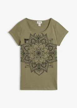 Femme bonprix T-Shirts & Tops|T-shirt fil flammé manches courtes