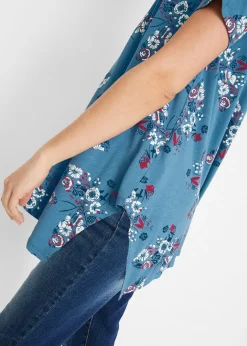 Femme bonprix T-Shirts & Tops|T-shirt long à pans, manches courtes