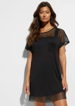 Femme bonprix Vêtements De Plage|T-shirt long de plage en viscose