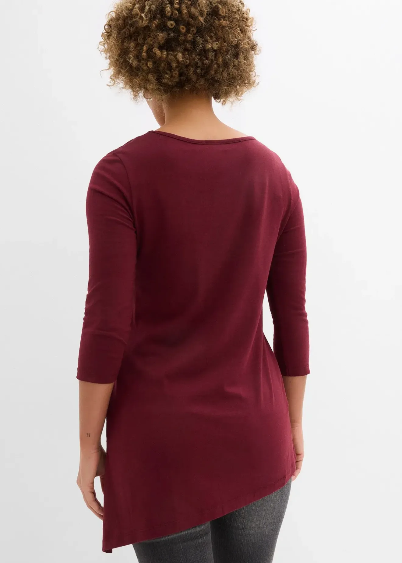 Femme bonprix T-Shirts & Tops|T-shirt long en coton et viscose