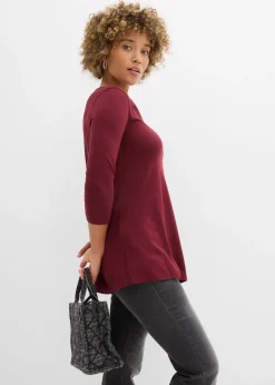 Femme bonprix T-Shirts & Tops|T-shirt long en coton et viscose