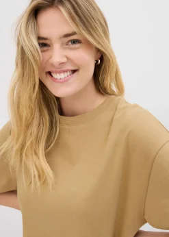 Femme bonprix Deux Pièces & Ensembles|T-Shirts & Tops|T-shirt long en interlock