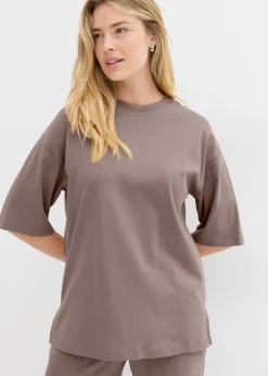 Femme bonprix T-Shirts & Tops|T-shirt long en interlock