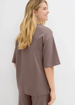 Femme bonprix T-Shirts & Tops|T-shirt long en interlock