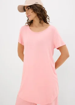 bonprix T-shirt long en viscose douce|Femme Basiques|T-Shirts & Tops