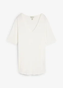 Femme bonprix Basiques|T-Shirts & Tops|T-shirt long en viscose douce