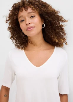 Femme bonprix Basiques|T-Shirts & Tops|T-shirt long en viscose douce