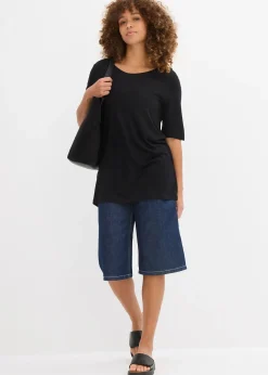 Femme bonprix Basiques|T-Shirts & Tops|T-shirt long en viscose douce