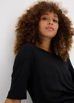 Femme bonprix Basiques|T-Shirts & Tops|T-shirt long en viscose douce