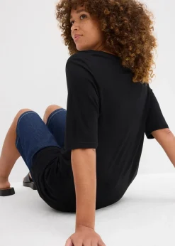 Femme bonprix Basiques|T-Shirts & Tops|T-shirt long en viscose douce