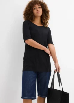 Femme bonprix Basiques|T-Shirts & Tops|T-shirt long en viscose douce