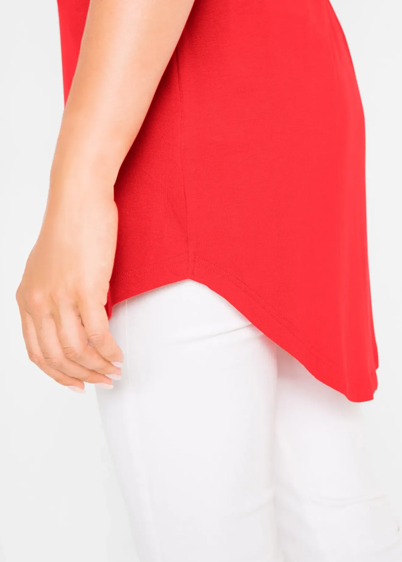 Femme bonprix Basiques|T-Shirts & Tops|T-shirt long en viscose douce