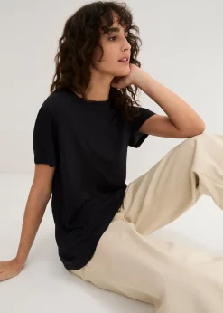 Femme bonprix Basiques|T-Shirts & Tops|T-shirt long en viscose douce