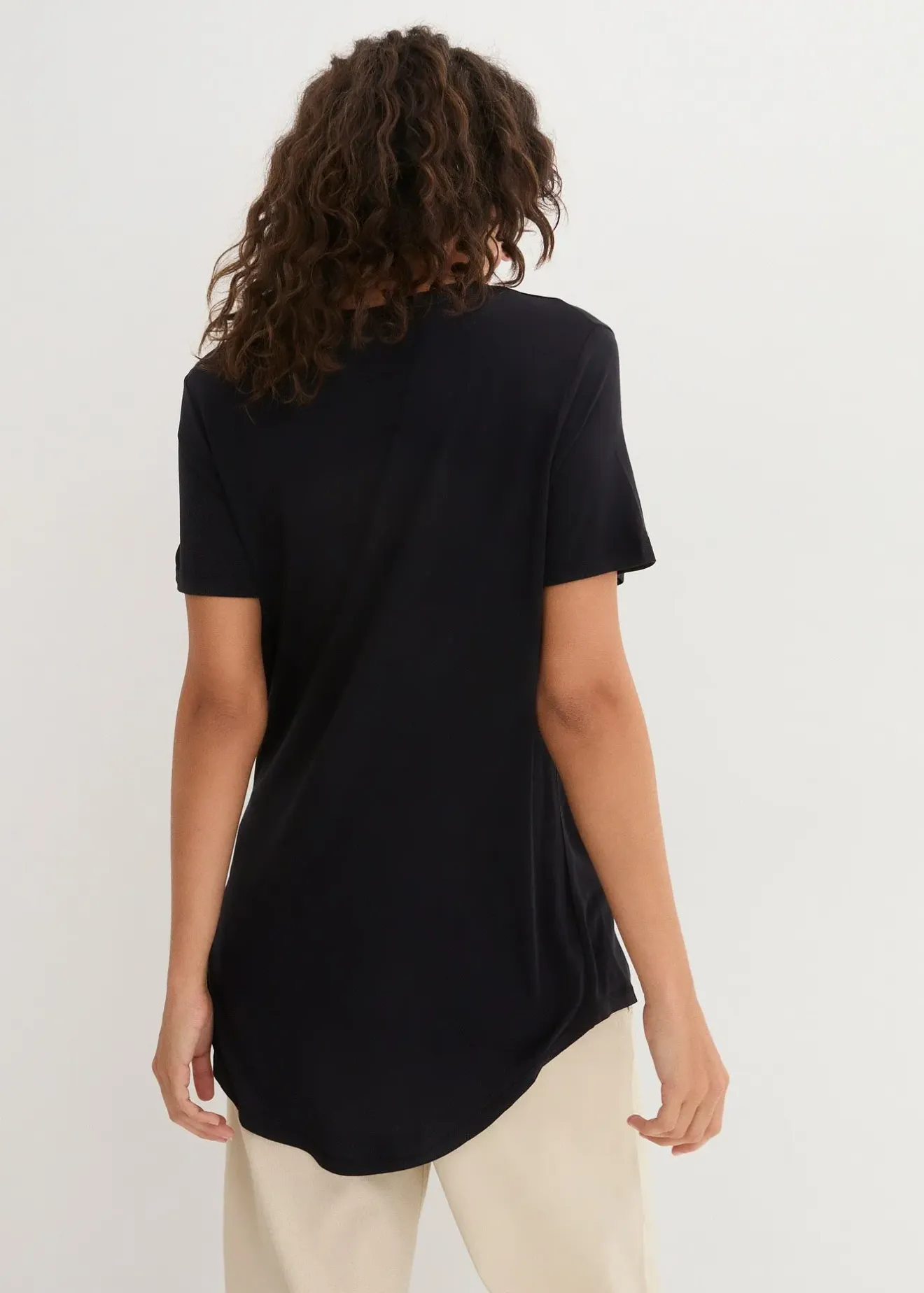 Femme bonprix Basiques|T-Shirts & Tops|T-shirt long en viscose douce