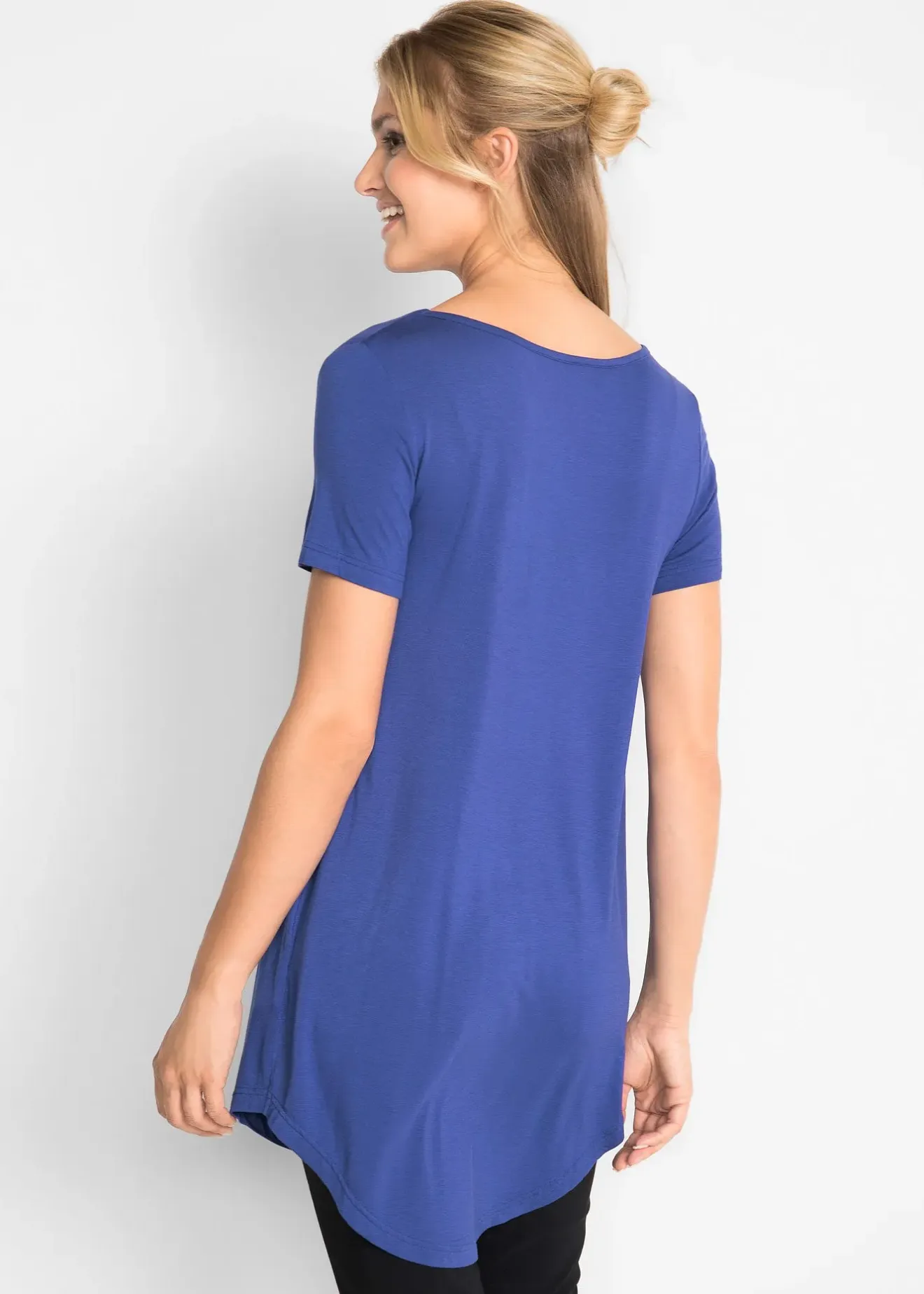 bonprix T-shirt long en viscose douce|Femme Basiques|T-Shirts & Tops