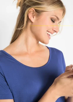 bonprix T-shirt long en viscose douce|Femme Basiques|T-Shirts & Tops