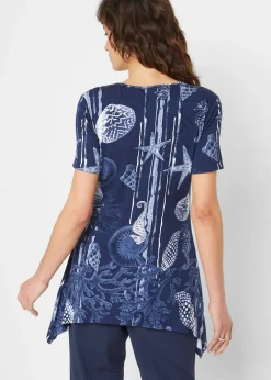 Femme bonprix T-Shirts & Tops|T-shirt long en viscose extensible