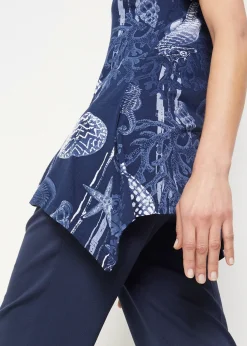 Femme bonprix T-Shirts & Tops|T-shirt long en viscose extensible