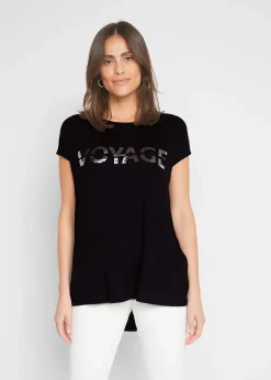 Femme bonprix T-Shirts & Tops|T-shirt long en viscose extensible