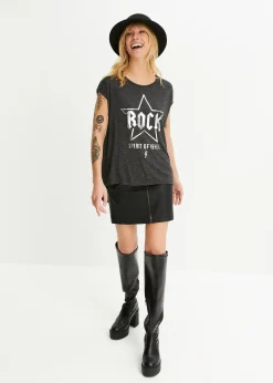 Femme bonprix T-Shirts & Tops|T-shirt long en viscose mélangée