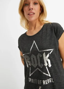 Femme bonprix T-Shirts & Tops|T-shirt long en viscose mélangée