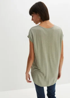 Femme bonprix T-Shirts & Tops|T-shirt long en viscose mélangée