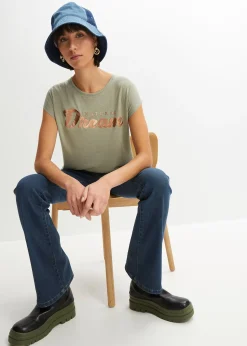 Femme bonprix T-Shirts & Tops|T-shirt long en viscose mélangée