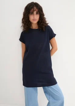 Femme bonprix Basiques|T-Shirts & Tops|T-shirt long et boxy à manches courtes