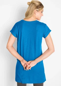 bonprix T-shirt long et boxy à manches courtes|Femme Basiques|T-Shirts & Tops