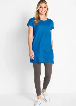 bonprix T-shirt long et boxy à manches courtes|Femme Basiques|T-Shirts & Tops