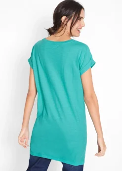 Femme bonprix Basiques|T-Shirts & Tops|T-shirt long et boxy à manches courtes