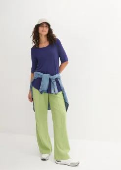 bonprix T-shirt long et doux en viscose|Femme Basiques|T-Shirts & Tops