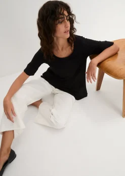 Femme bonprix Basiques|T-Shirts & Tops|T-shirt long et doux en viscose