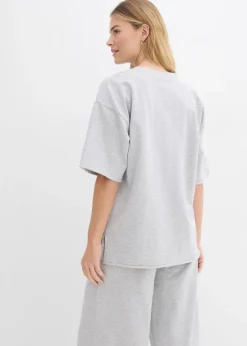 Femme bonprix Sweats|T-shirt long sweat 100% coton