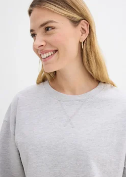 Femme bonprix Sweats|T-shirt long sweat 100% coton