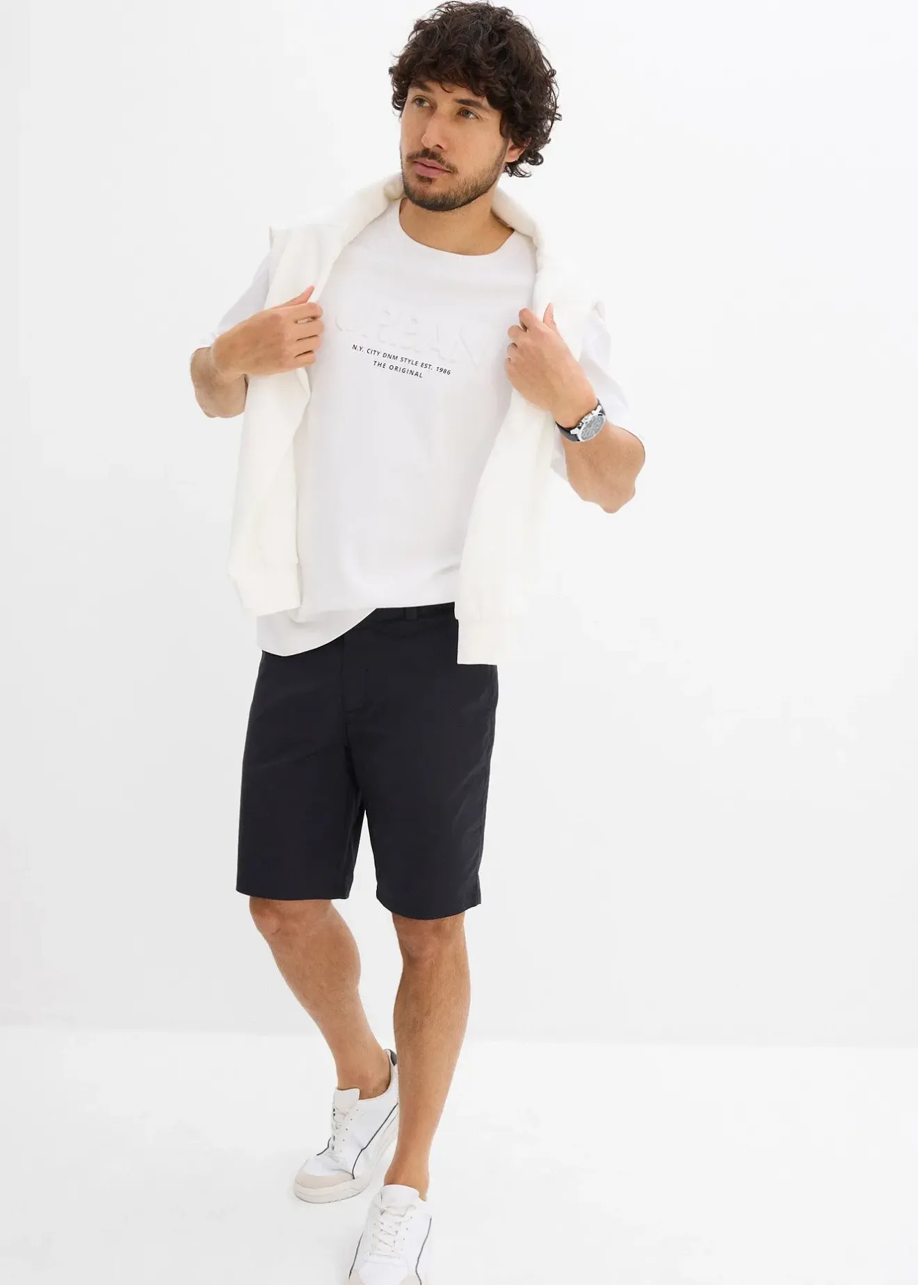 bonprix T-shirt loose 100% coton, imprimé 3D|Homme T-Shirts & Polos