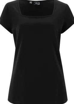 Femme bonprix Basiques|T-Shirts & Tops|T-shirt manches courtes à encolure carrée