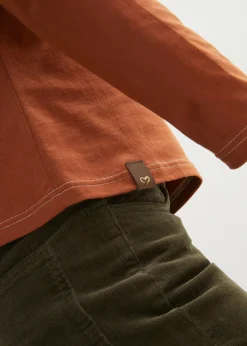 bonprix T-shirt manches longues à boutons décoratifs|Femme T-Shirts & Tops